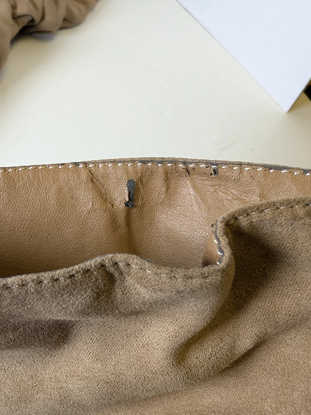 JustFab Taupe Slouch Over-the-Knee Heeled Boots